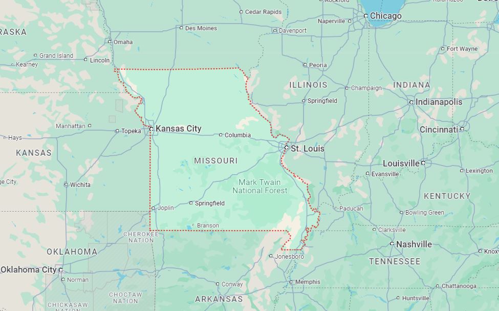 kansas map illustraiton