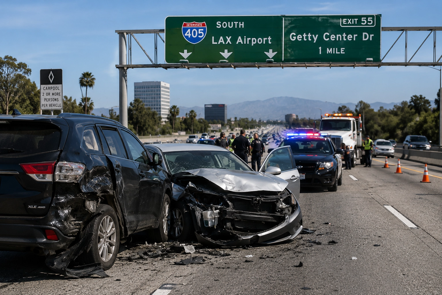 Funding eligibility depends on the individual collision evidence and expected recovery, not the freeway where the crash occurred.